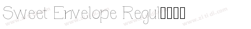 Sweet Envelope Regul字体转换